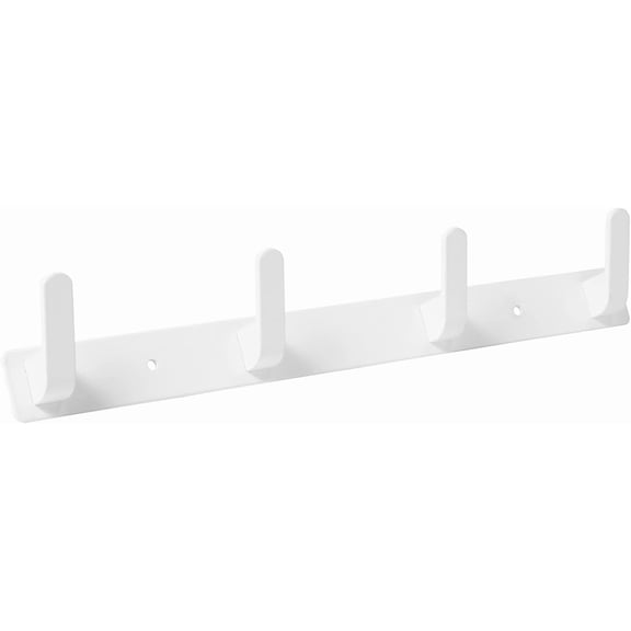 ABPETE 4 Hooks White Wall Mounted Towel Hooks for Bathrooms and Coat Racks