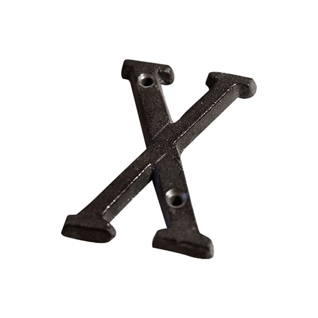 Injueey No es fácil de desvanecer Placa de número de casa de metal Decoración de puerta impecable Durable y resistente al óxido B17--X Type3 NO3