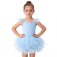 thumbnail image 4 of XXWXYD Toddler Girls Ballet Leotard Ruffl𝖾 Sleeveless Sequin Tutu Dress Bowknot Ballerina Dance Dress Performance Recital Party Sparkly Twirl Dress, 4 of 5