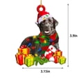 thumbnail image 3 of Colgante de perrito para coche, decoración navideña para coche, adorno colgante para coche, colgante de perrito adorable, 3 of 7
