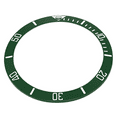 thumbnail image 2 of BEZEL INSERT CERAMIC FOR ROLEX SUBMARINER ENGRAVE # KERMIT 16800 16610LV GREEN, 2 of 2