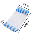 thumbnail image 2 of Orange Inflatable Pool Mattress, Inflatable Floating Hammock, Water Hammocks, 4 in 1 Pool Float, Floating Inflatable Hammock, Portable Beach Water Hammock, for Beach, Party, Vacation, 2 of 4