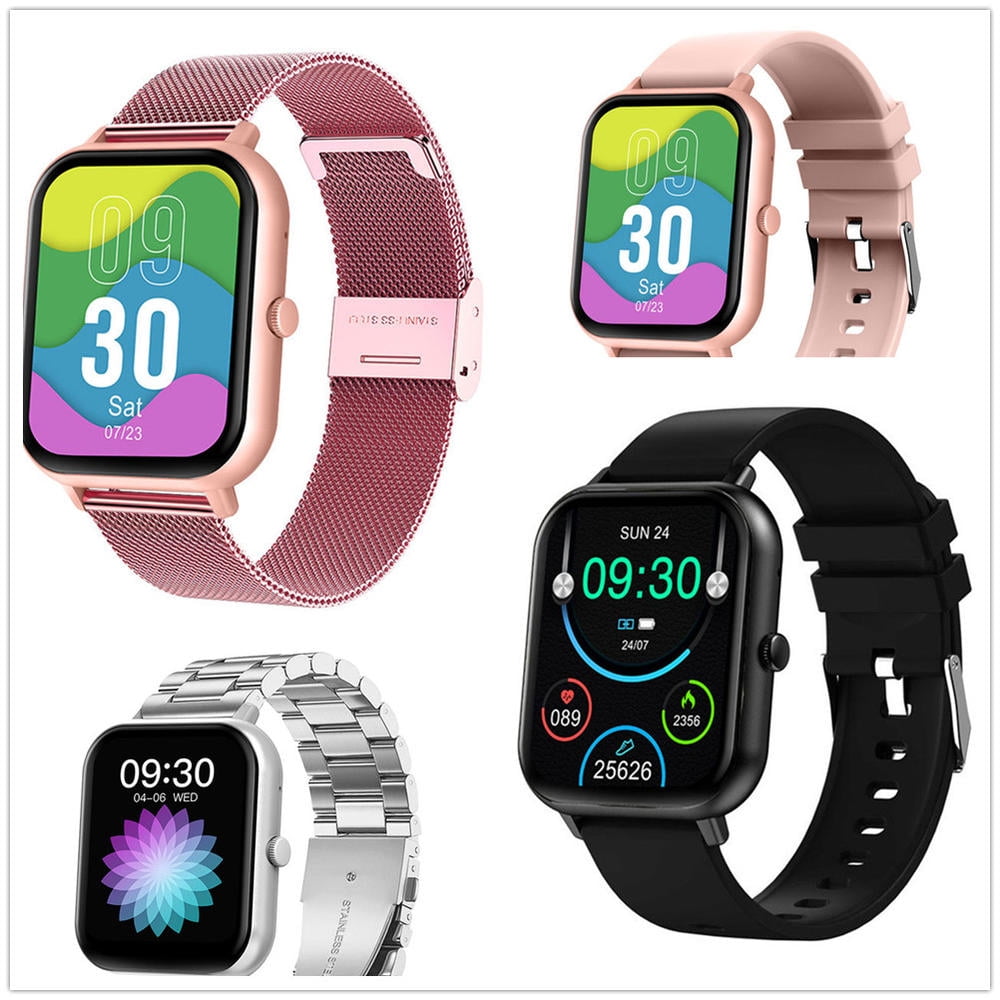Montre Femme 1.32" HD Appels Bluetooth 24h Cardio 120+ Sports Sommeil Podomètre IP68 Argenté Compatibilité IOS/Android - Téléphonie