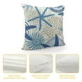 thumbnail image 4 of Nawypu Beach Ocean Starfish Seashell Nautical Coastal Farmhouse Throw Pillow Covers Fall Pillow Case Soft Pillowcase Cushion Covers or Sofa Bed Bedroom Car Chair Living Room Home Decor, 4 of 5