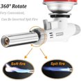 thumbnail image 2 of Butane Torch Kitchen Blow Lighter - Culinary Torches Chef Cooking Professional Adjustable Flame with Reverse Use for Creme, Brulee, BBQ, Baking, Jewelry by (Butane Fuel Not Included), 2 of 6