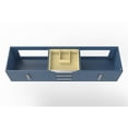 thumbnail image 2 of Alpine 72" Blue Wood Floating Vanity Base/Brushed Nickel Handles, 2 of 6