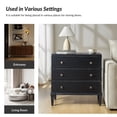 thumbnail image 6 of Tina's Home Traditional Solid Wood End Table with Charging Station & Spacious Storage Black, 6 of 7
