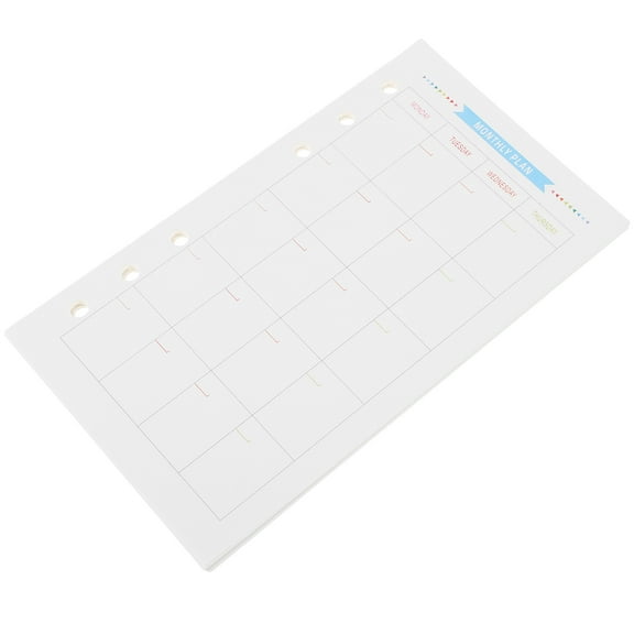 Raindrops 40 Sheets Planner Binder Refill Inserts Paper Refills for Notebook