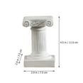 thumbnail image 2 of OULII 1Pcs Colonnes Décoratives pour la Maison et le Jardin 4.5x3x3in Résine Blanche, 2 of 8