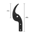 thumbnail image 5 of Zenport MV145-14CB Replacement Lopper Hook Counter Blade, 5 of 5