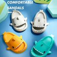 thumbnail image 5 of Slider Shoes Cartoon Shark Shape Sliders para niños Sandalias antideslizantes de verano TUNC Sencillez, 5 of 5
