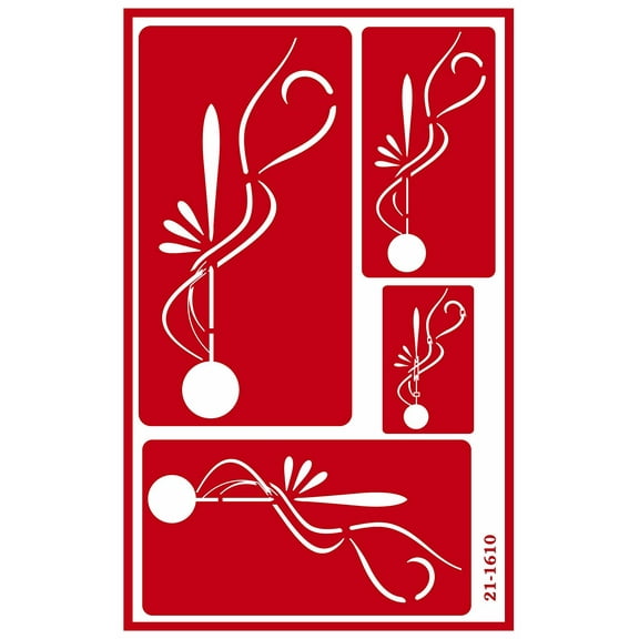 Armour Etch Over N Over Stencil, Art Deco