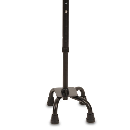 EQUATE QUAD WALKING CANE WITH SMALL BASE – HEIGHT ADJUSTABLE, 300 LB CAPACITY