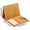 thumbnail image 4 of Wooden Book Holder Wooden Triangular Book Holder Decor, 4 of 5