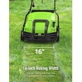 thumbnail image 6 of SWIPESMITH 16” 15 Amp Electric Dethatcher Scarifier, Lawn with 5-Position Depth Adjustment, 14.5 Gal Removable Thatch Collection Bag, Quick-Fold, Keeps Health, 6 of 7