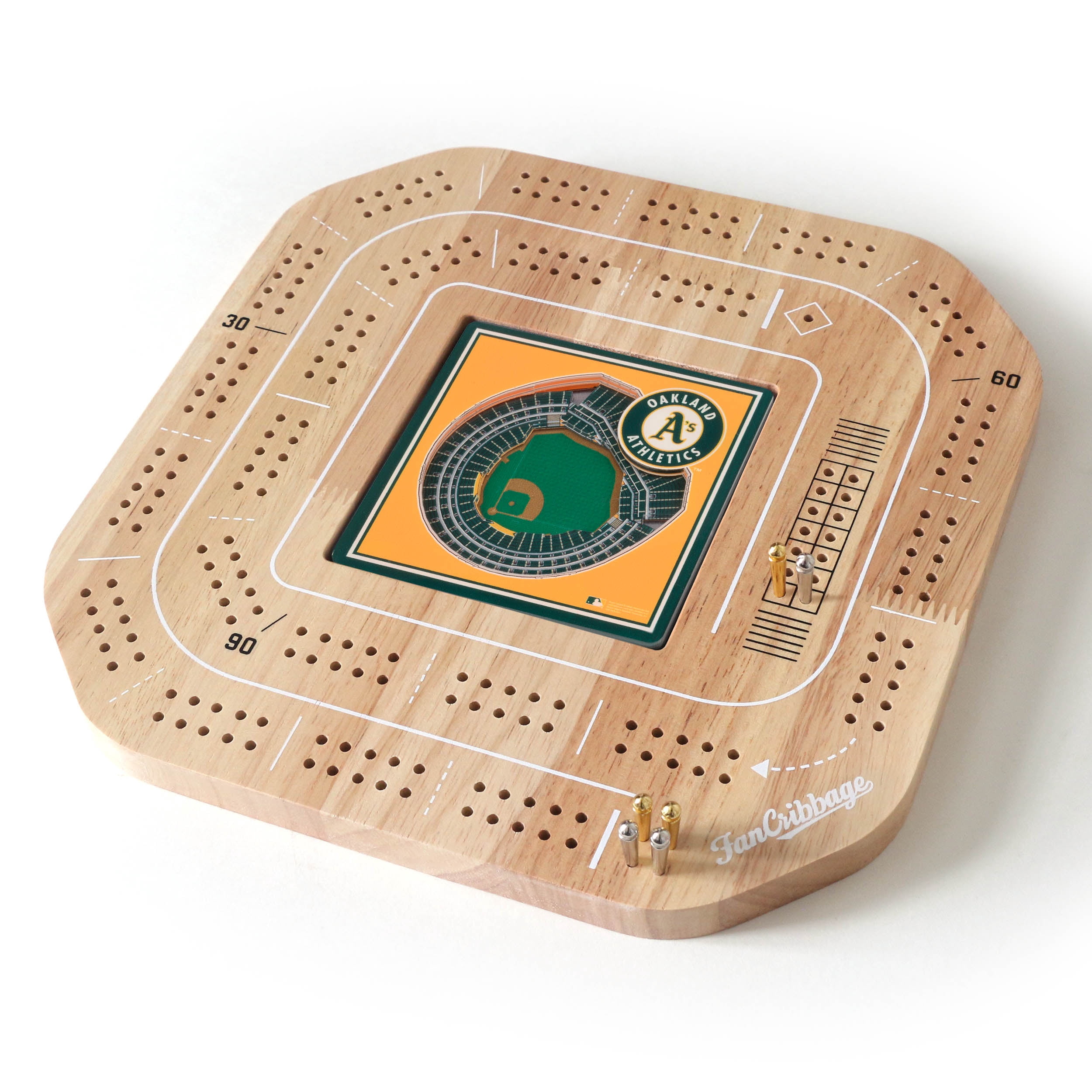 YouTheFan MLB Oakland Athletics Stadiumview Cribbage