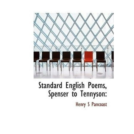 Standard English Poems, Spenser to Tennyson