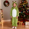 thumbnail image 4 of Pandaie Family Christmas Pajamas Matching Sets Womens Mens Kids Xmas Pjs Onesies Holiday Reindeer Sleepwear Outfits Plush Warm Winter Clothes Green 3-4 Years, 4 of 8