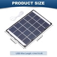 thumbnail image 2 of 5V 1.2A 6W Mini Solar Panels, USB Solar Panel Charger with Micro USB Port  for Phone Camera Lighting Charging, 2 of 6