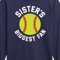 thumbnail image 3 of Instant Message - Sister's Biggest Fan - Youth Boys Long Sleeve Graphic T-Shirt, 3 of 6