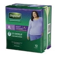 thumbnail image 2 of Depend Night Defense Disposable Underwear Female Pull On with Tear Away Seams X-Large, 45591, Maximum, 24 Ct, 2 of 9