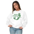 thumbnail image 4 of St Patrick's Day Irish Mermaid Women Crewneck Sweatshirt Brisco Brands S, 4 of 6