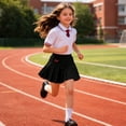 thumbnail image 7 of Girls' Pleated Skirt Preppy Campus Skirt School Uniform Clothing Outfit Classroom, 7 of 7