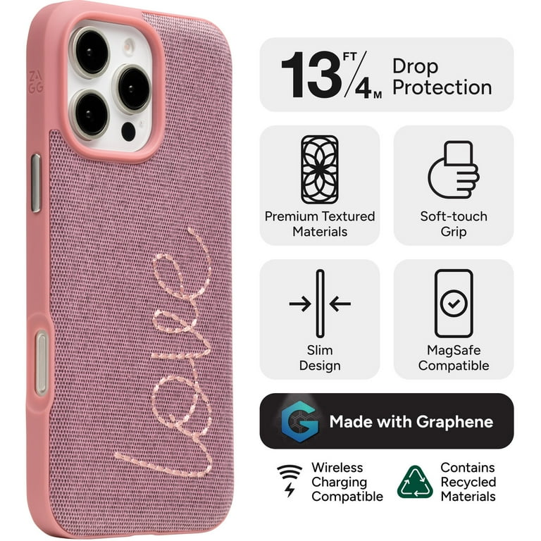 スマホケース　16pro sg Amazon.com: ZAGG Crystal Palace Snap with Kickstand Case for