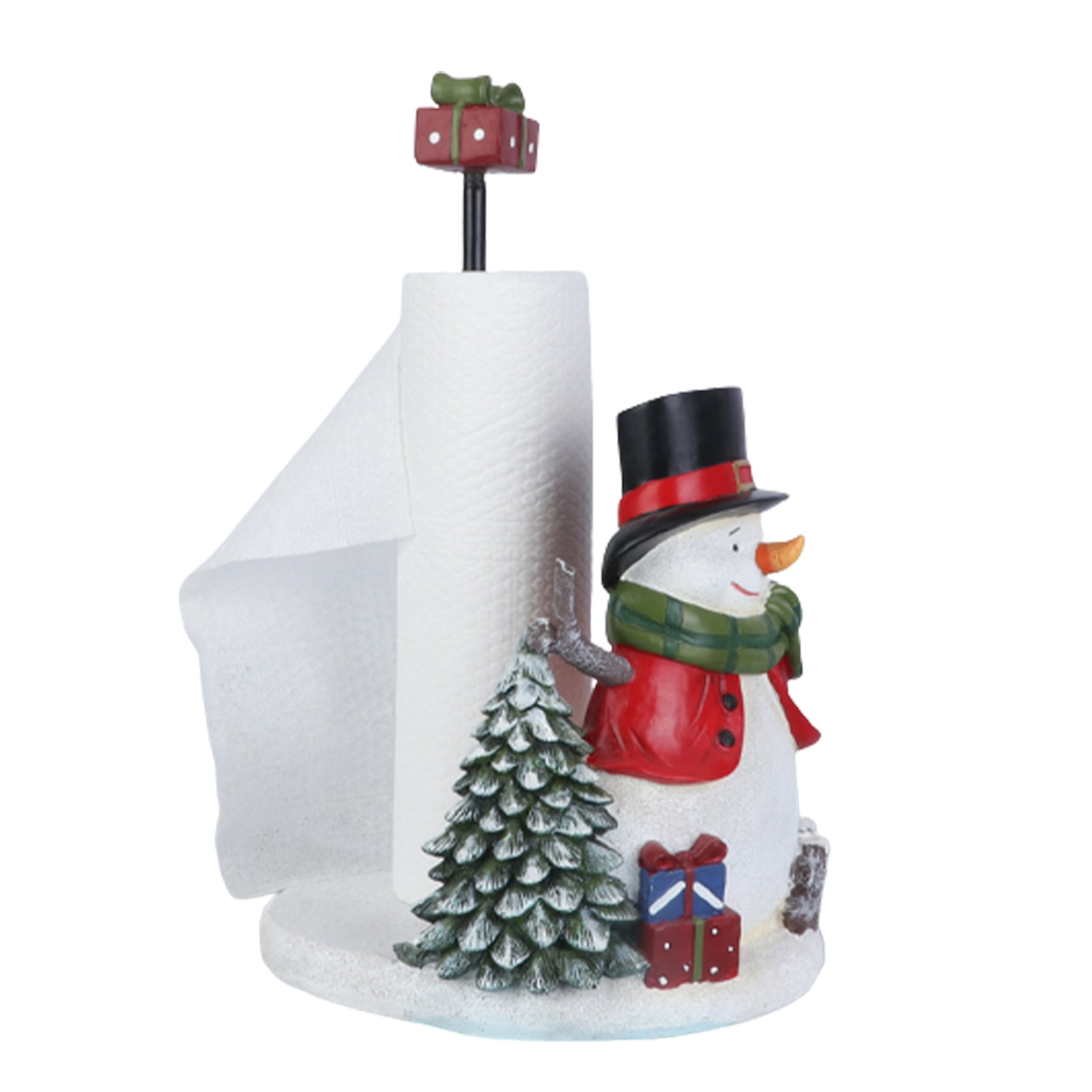 Holiday Kitchen Decor - Unique Paper Towel Holder - Interchangeable Seasonal Decorations - Chritsmas Paper Towel Holder (All Season Paper Towel