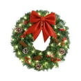 thumbnail image 4 of Guirnalda navideña para puerta de entrada, corona decorativa artificial para Navidad, corona de invierno para 50 cm, 4 of 9