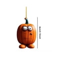 thumbnail image 2 of Qarigey Decoración de fiesta de Halloween decoración colgante de calabaza acrílica impermeable, 2 of 6