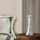 thumbnail image 5 of Escultura de ajedrez internacional de arte moderno en resina, piezas de ajedrez decorativas Rey blanco, 5 of 8