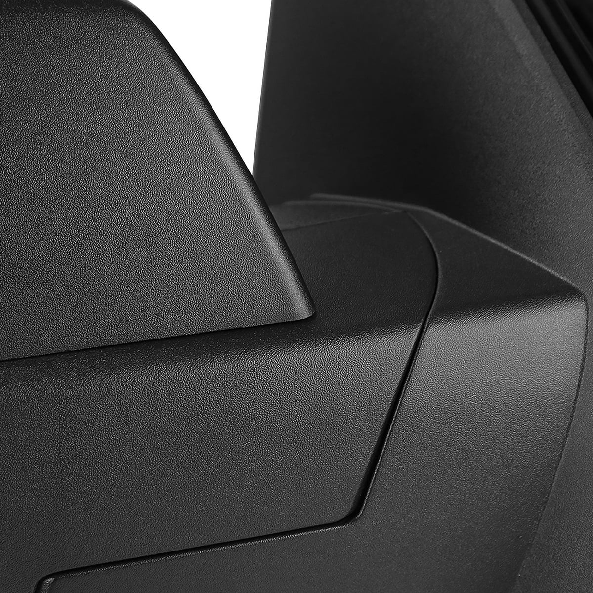 Spec-D Tuning Right Passenger Side Matte Black Power Heated Mirror w/ Puddle Light Compatible with 2014-2018 Chevy Silverado, GMC Sierra