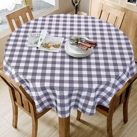 

HA-EMORE Buffalo Check Tablecloth Rectangle 52 x 52 -Washable and Stain Resistant Gingham Tablecloth Great for Outdoor Picnic Parties Kitchen and Holiday Dinner