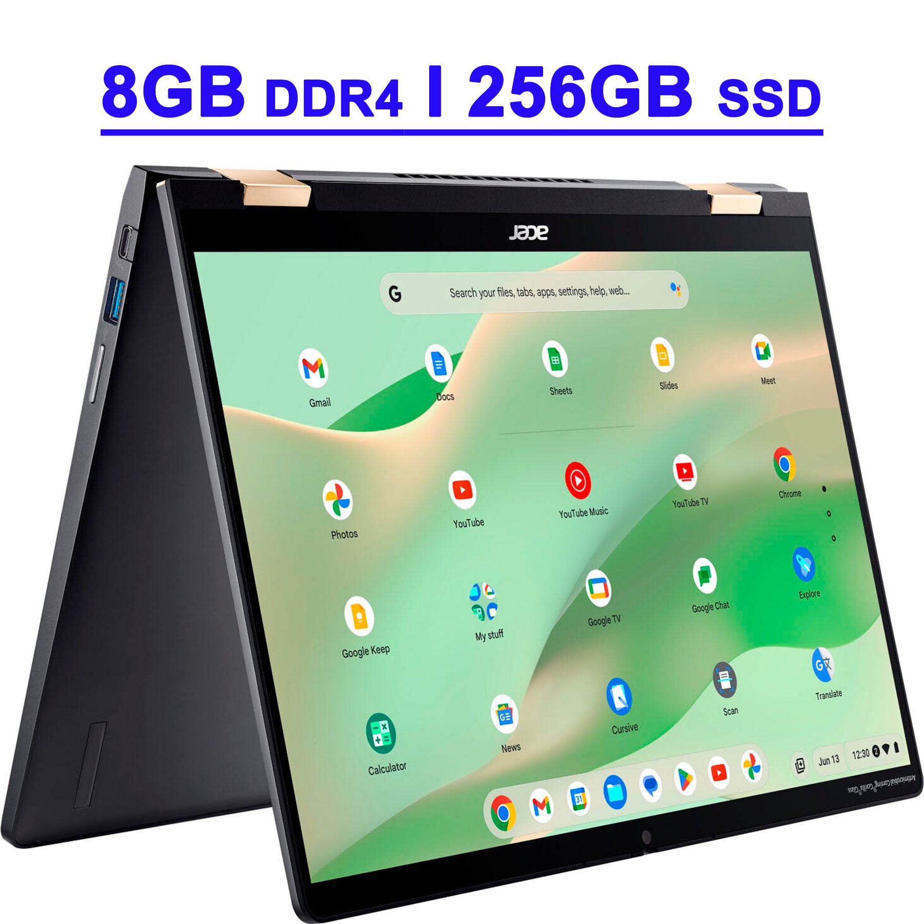 Acer Chromebook Spin 714 Premium 2-in-1 Laptop 14 FHD+ IPS Touchscreen 13th Generation Intel 10-core i5-1335U 8GB DDR4 256GB SSD Backlit Keyboard USB-C Thunderbolt HDMI Sleeve ChromeOS Silver