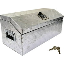 munirater 30 Inch Silver Aluminum Tool Box Cuboid Replacement for ATV Storage Truck Pickup RV