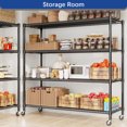 thumbnail image 4 of 4-Tier Adjustable Heavy Duty Steel Wire Rack 59.6"x24"x76.2", 4 of 7