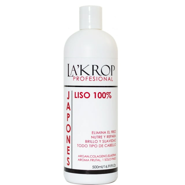 Alisado Japones LaKrop 100% Liso 500ml No Maltrata Apto para Todo tipo de Cabello