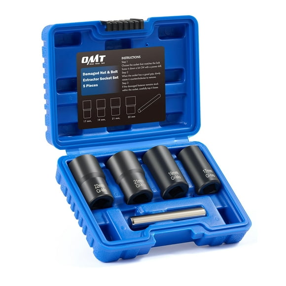 Juego de herramientas de enchufe Orion Motor Tech Twist 1/2 Drive, 5 piezas