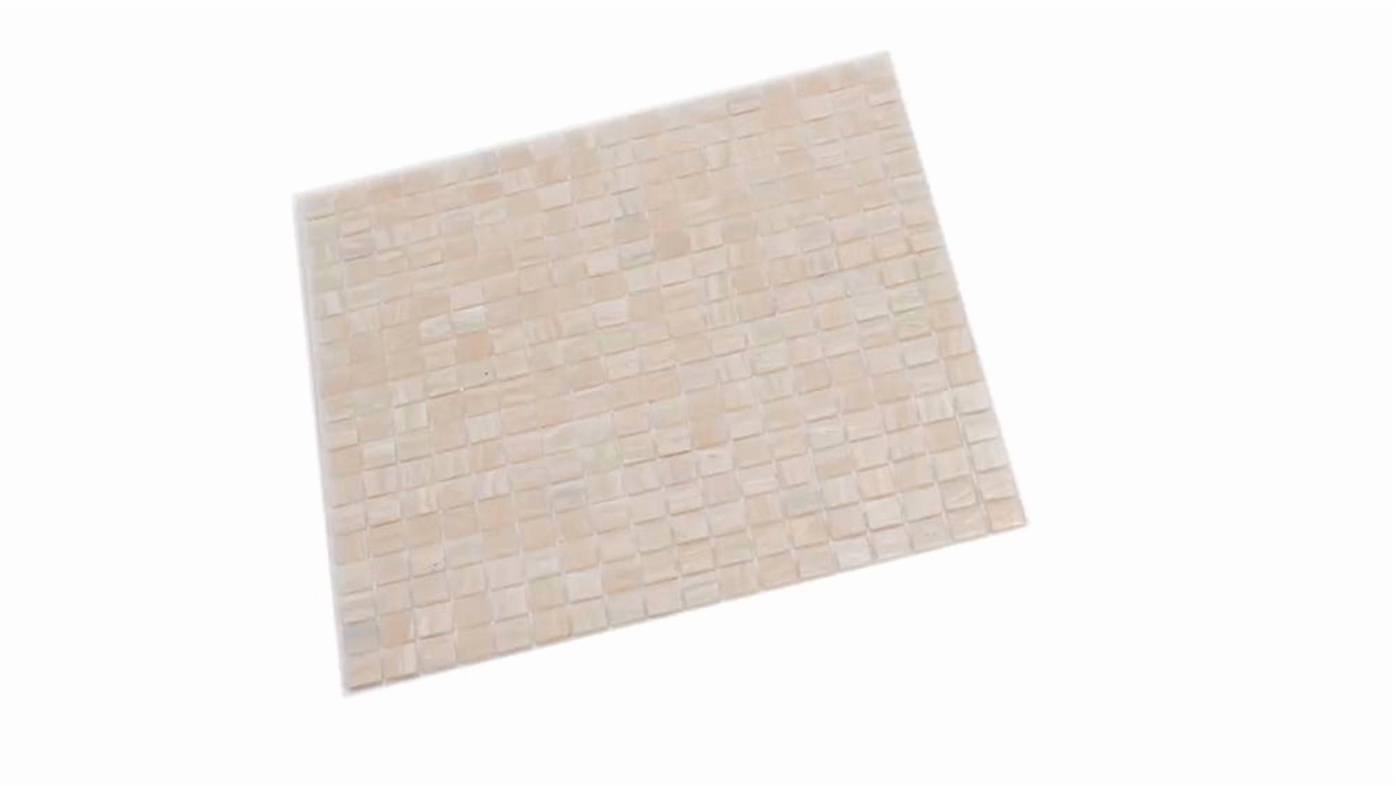 Apollo Tile Skosh 11.6 in. x 11.6 in. Glossy Bisque Beige Glass Mosaic Wall and Floor Tile (18.69 sq. ft./case) (20-pack)