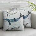 thumbnail image 3 of Watercolor Whale Shark Ocean Animal Beach Towels Kitchen Dish Towels Dishcloth Inches,Marine Life Decorative Absorbent Hand Tea Bathroom Towels,Gifts for Shark Lovers, 3 of 5