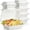 Single Compartment, variant on 2 Compartment Disposable Bagasse Food Storage Containers 90 Pack To Go Lunch Boxes