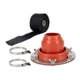 thumbnail image 4 of Estufa de techo para tienda de campaña, para acampar al aire libre, con cinta ignífuga, tubo resistente al fuego, anillos de protección ignífugos para Naranja, 4 of 8