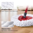 thumbnail image 4 of Spin Mop Head Replacements Compatible with O-Cedar EasyWring, Mop Head Refills for 1-Tank System, Washable & Reusable, Deep Cleaning, Easy to Repalce, 1 CT (Pack of 2), 4 of 14