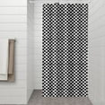 thumbnail image 2 of Black and White Small Checkered Pattern Shower Curtain 36"x72" ,Bathroom Decorative Shower Curtains Set with 12 Hooks,Modern Waterproof Washable Shower Curtain, 2 of 6