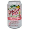 thumbnail image 2 of Canada Dry Cranberry Ginger Ale Zero Sugar, 12.0 oz, 12 Pack Cans, 2 of 6