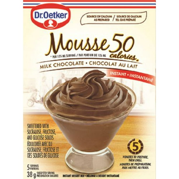 Dr. Oetker Shirriff Mousse au chocolat au lait à 50 calories