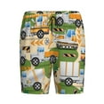 thumbnail image 4 of Easygdp Construction Machinery1 Men's Short Pajama Pants, Sleep Shorts, Household Pants, Casual Pants with Pockets - Small, 4 of 9