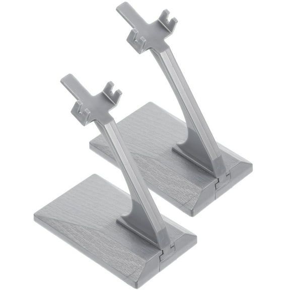 Hytrove Airplane Model Stands for Display Grey 2Pcs 3.6x3.1x1.9in