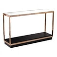 thumbnail image 1 of Meubles SEI Table Console en Verre-Haut en Champagne-Noir, 1 of 3